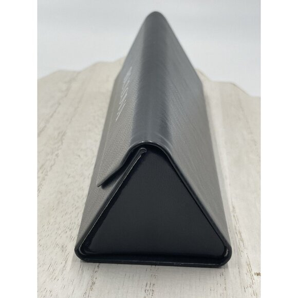 BULOVA Eyeglasses /Sunglasses Case Hard Collapsible Triangular Shell Gray - Picture 4 of 11